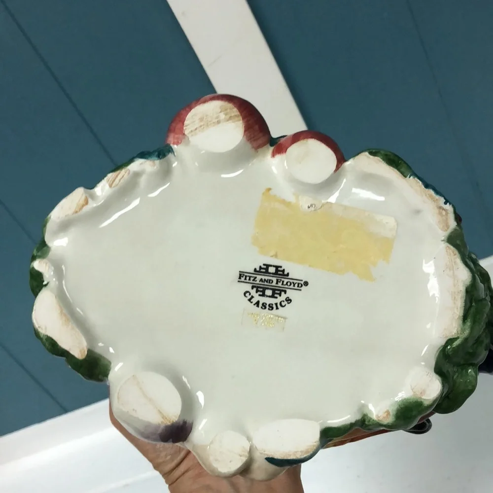 Retired Fitz & Floyd Classics Coq Du‎ Village Rooster Tea Pot 10” x 7”
